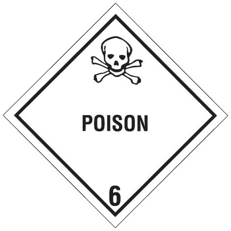 Bsc Preferred 4 x 4'' - ''Poison - 6'' Labels BUY00025384